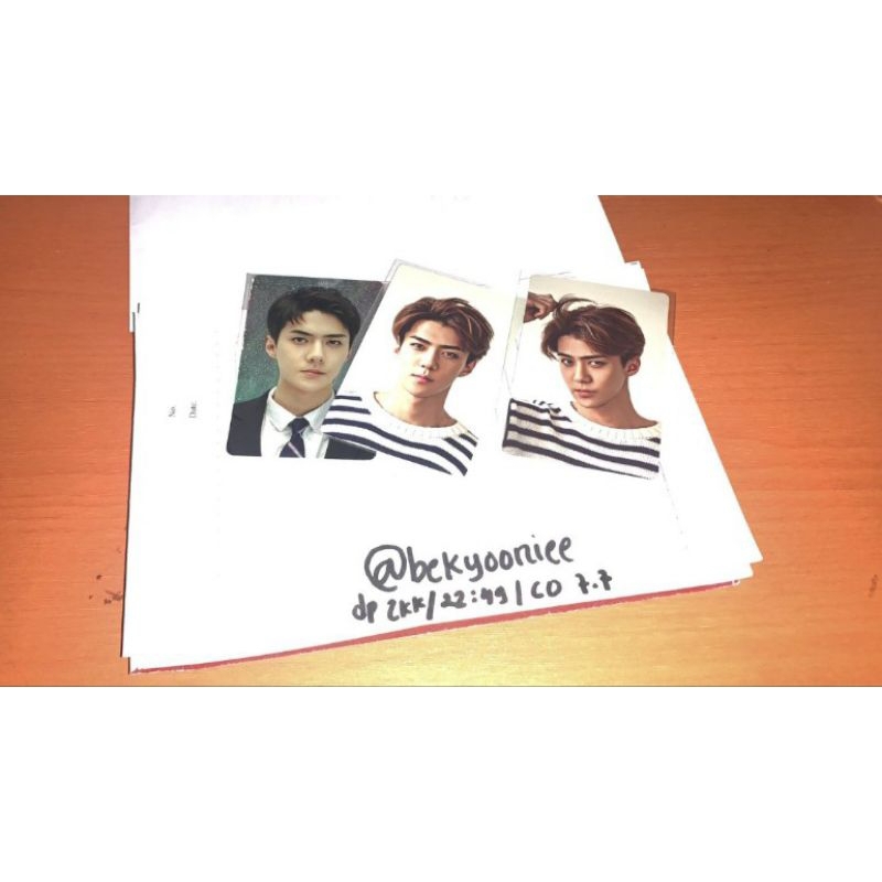 Photocard Sehun Tihol Holo Ofc (BOOKED)