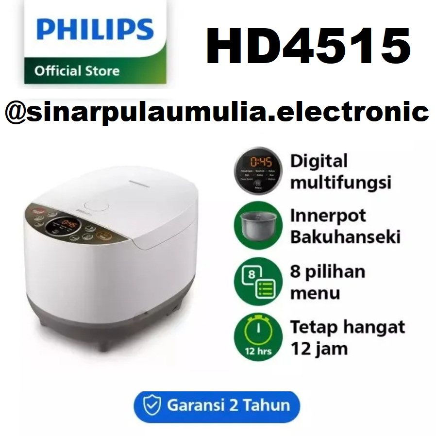 Philips Magic Com Rice Cooker Digital - HD 4515/90 HD4515/85 HD 4515 HD4515