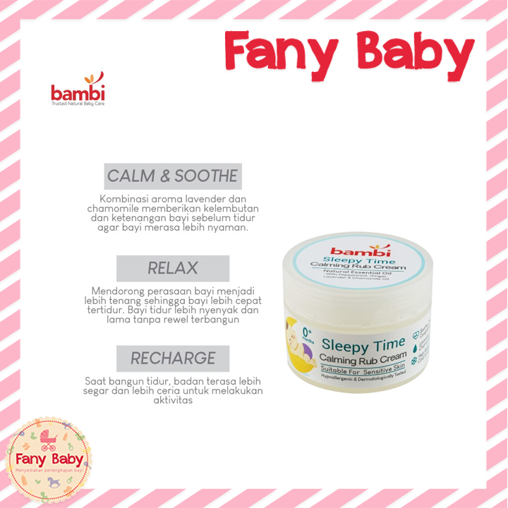 BAMBI SLEEPY TIME CALMING RUB CREAM 40GR