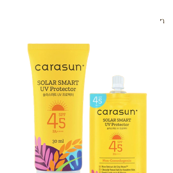 CARASUN Solar Smart UV Protector Sunscreen SPF 45 PA++++ | 8ml | 30ml