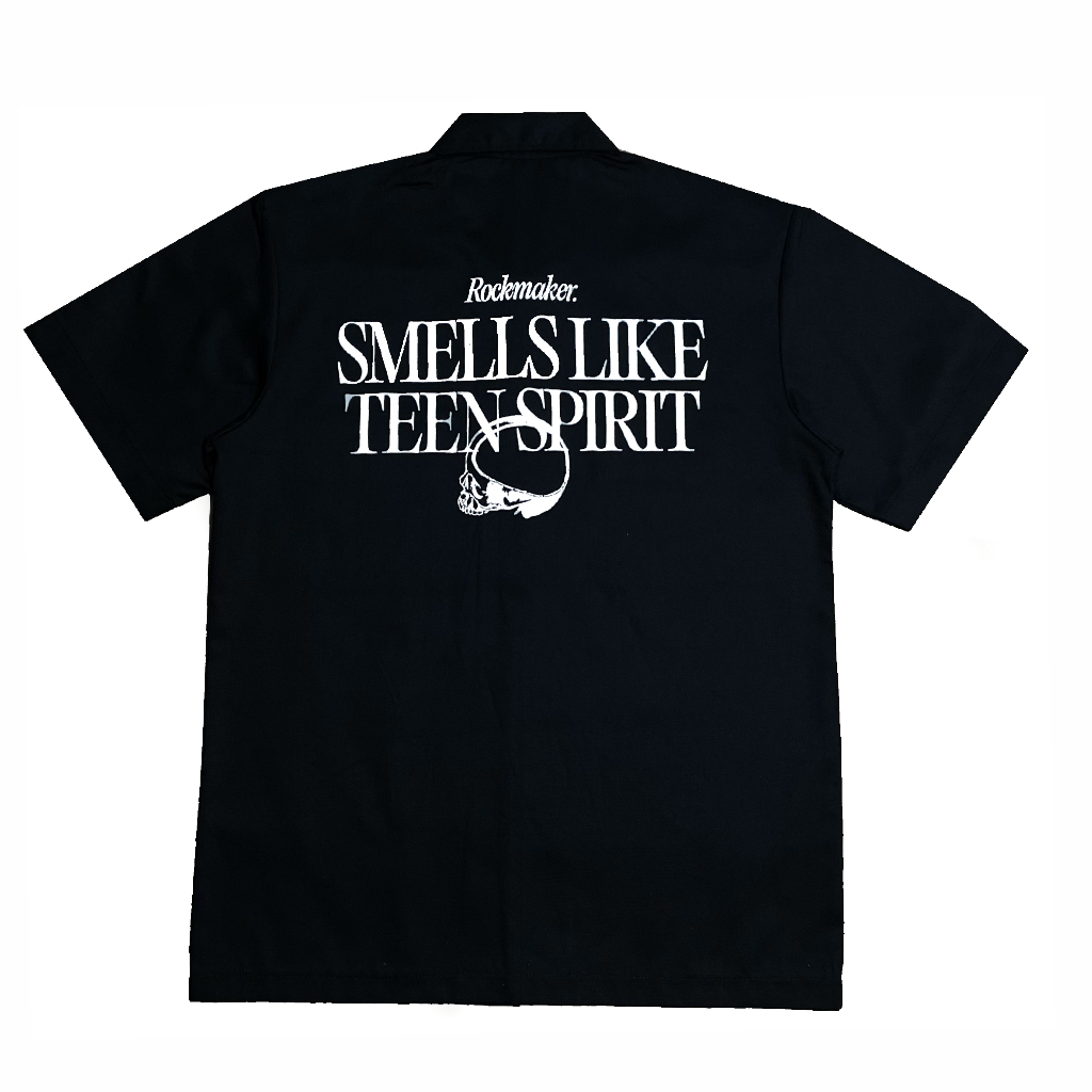Rockmaker Workshirt  'Smells Like Teen Spirit' Black