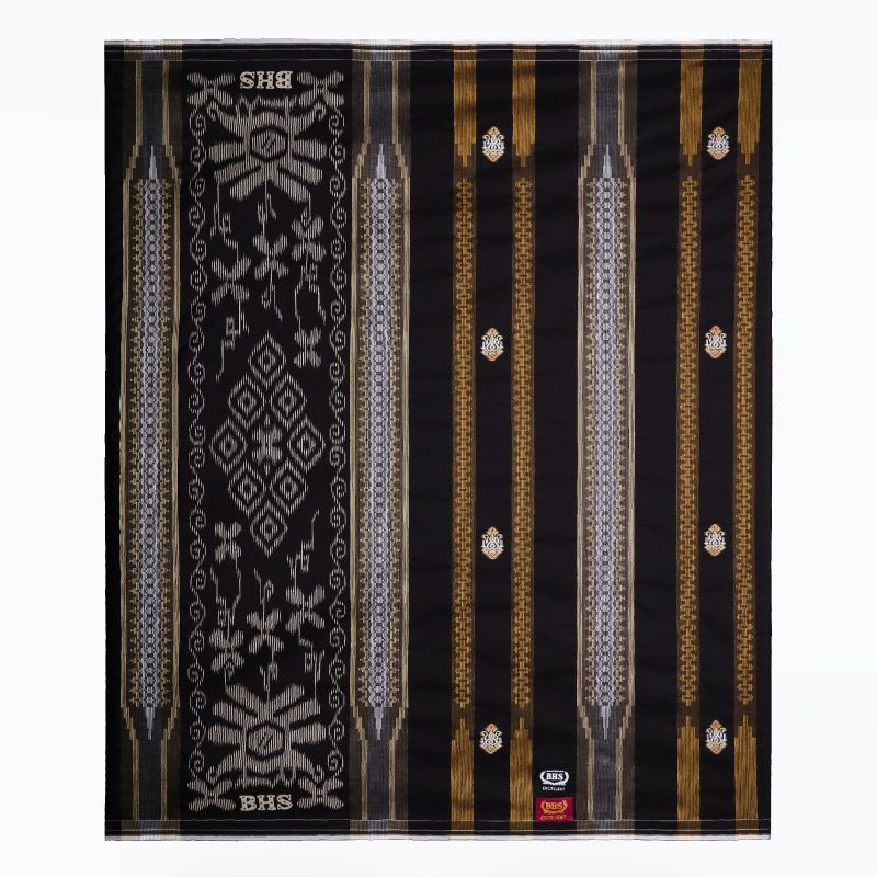 Sarung BHS Excellent Gold Motif E52 SGF Hitam Kuning