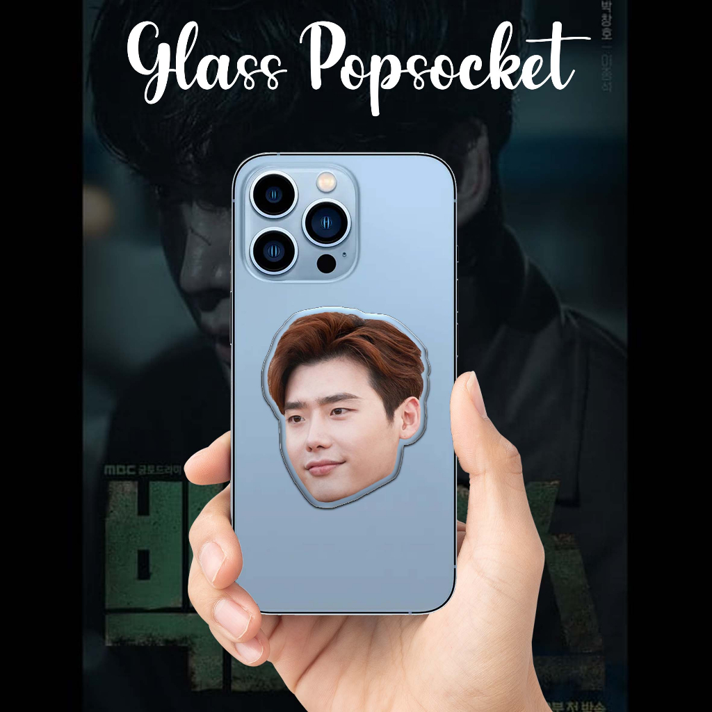 [POPSOCKET] Pos glass griptok Big Mouth ( Lee Jong-suk ) Park Chang-ho  face akrilik 2d