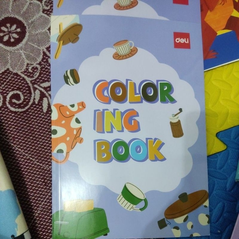 

Deli Children Coloring Book / Buku Mewarnai Anak 12 Lembar Kertas 120G Berbagai Tema