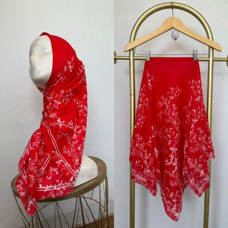 Afrahijab/ Segi Empat Voal Motif 004