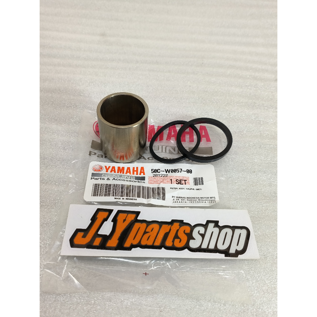 PISTON DAN SEAL KALIPER BELAKANG JUPITER MX 135 NEW NJMX VIXION NVL NVA BK8 MX KING ORIGINAL YGP 50C-W0057-00