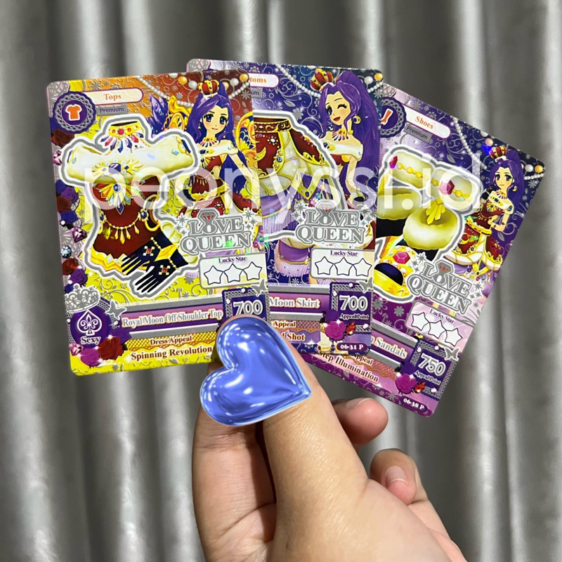 Aikatsu Card — Premium Royal Moon Set, Love Queen