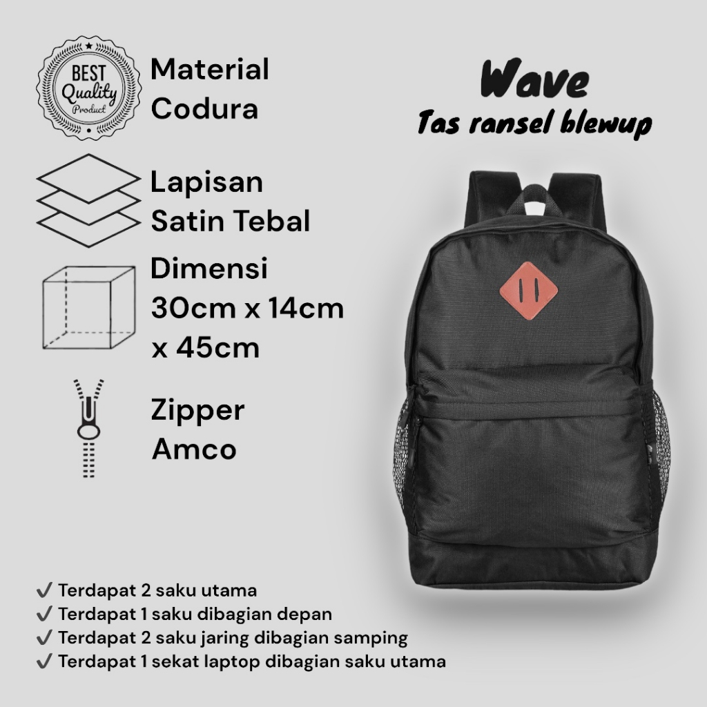 Ransel Backpack Blewup Wave