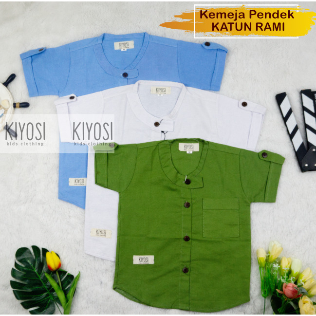 Kemeja Katun Rami Bahan Katun Kemeja Anak Best Seller