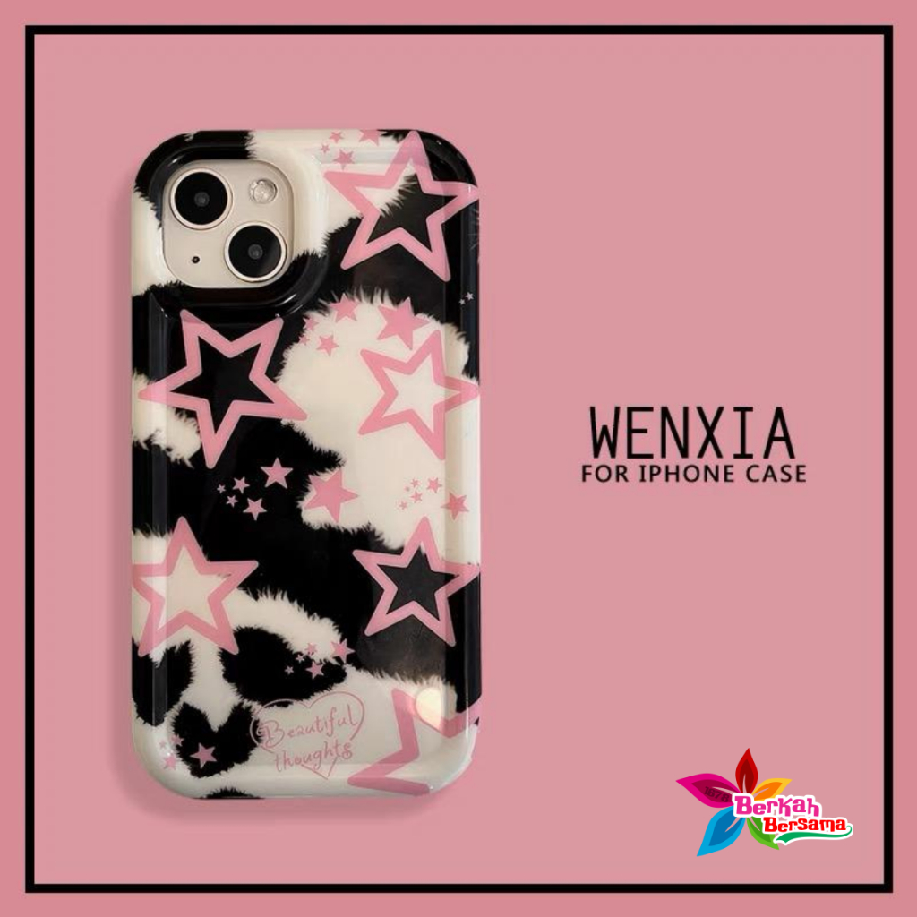 SS836 SOFTCASE SILIKON BINTANG HITAM FOR SAMSUNG A14 A20 A30 A20S A24 A22 M22 A32 A33 A34 5G A50 A50S A30S A51 M40S A52 A53 A54 A750 A7 2018 BB8653