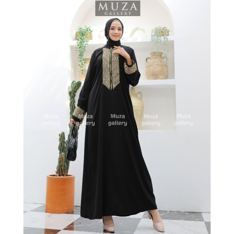 MUZA ABAYA HITAM ABAYA TURKEY AZWA (BUSUI)