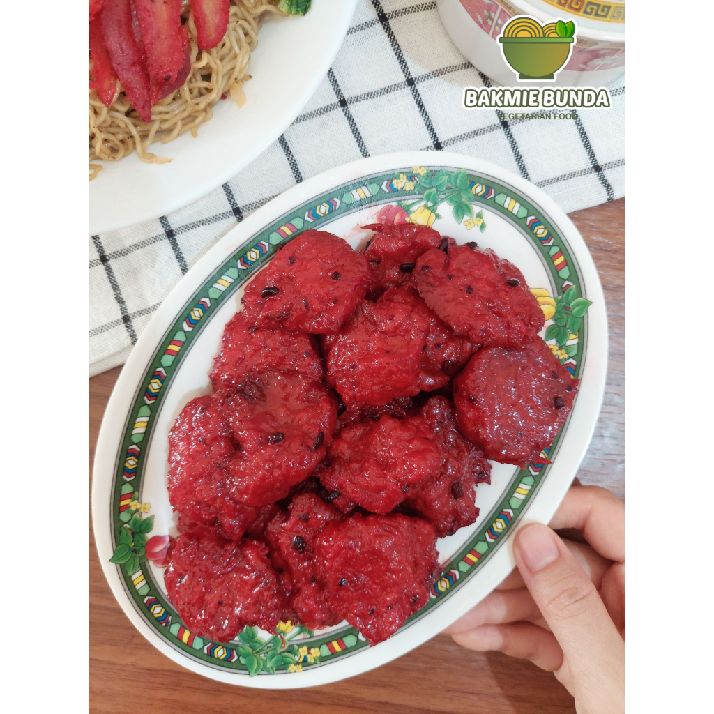 

CHASIU CHASIO CHARSIU VEGAN VEGETARIAN GLUTEN FREE BAKMIE BUNDA