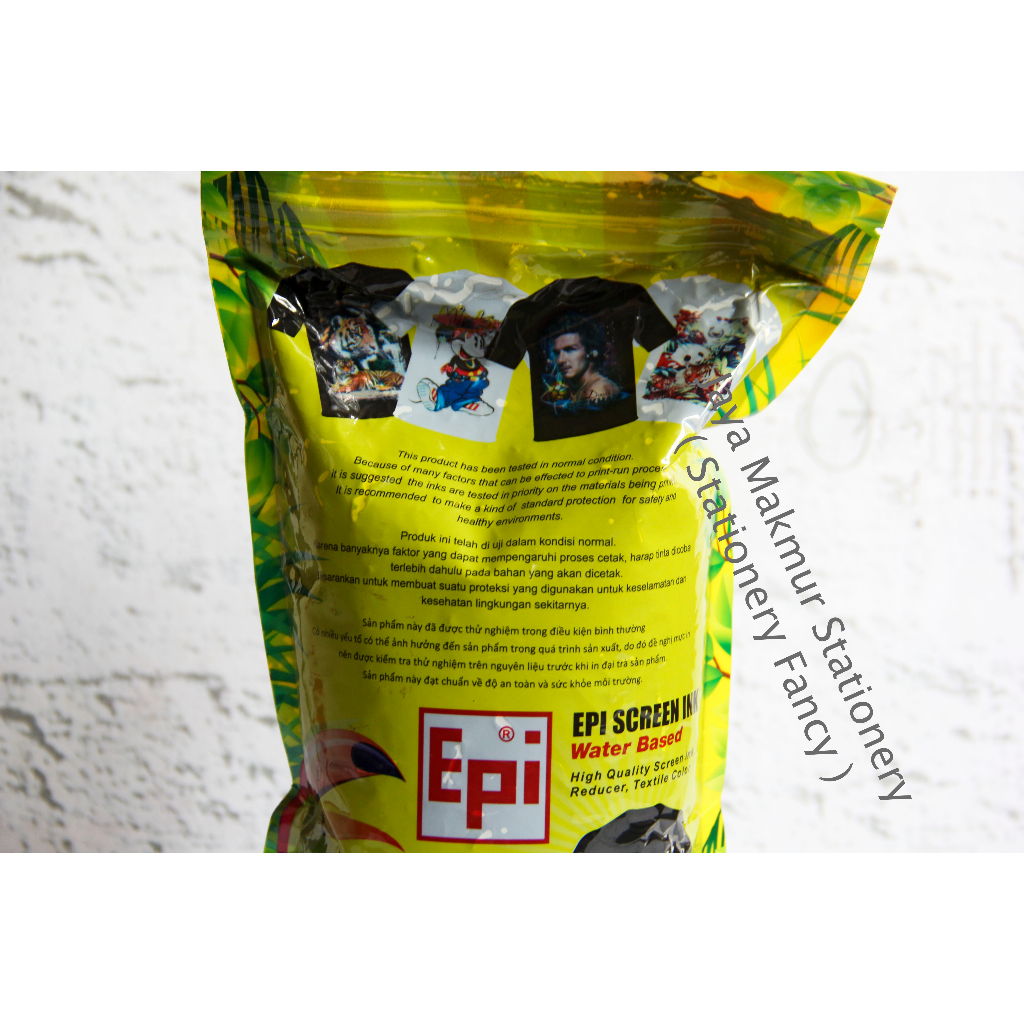 Pewarna Textile Pakaian 1 Kg Epi Screen Ink T-19 (Hitam)