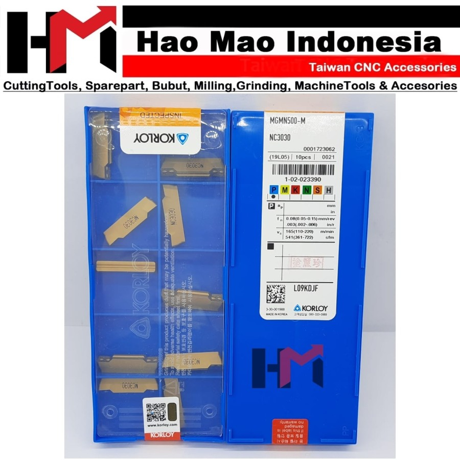INSERT MGMN500-M NC3030 ORI KORLOY