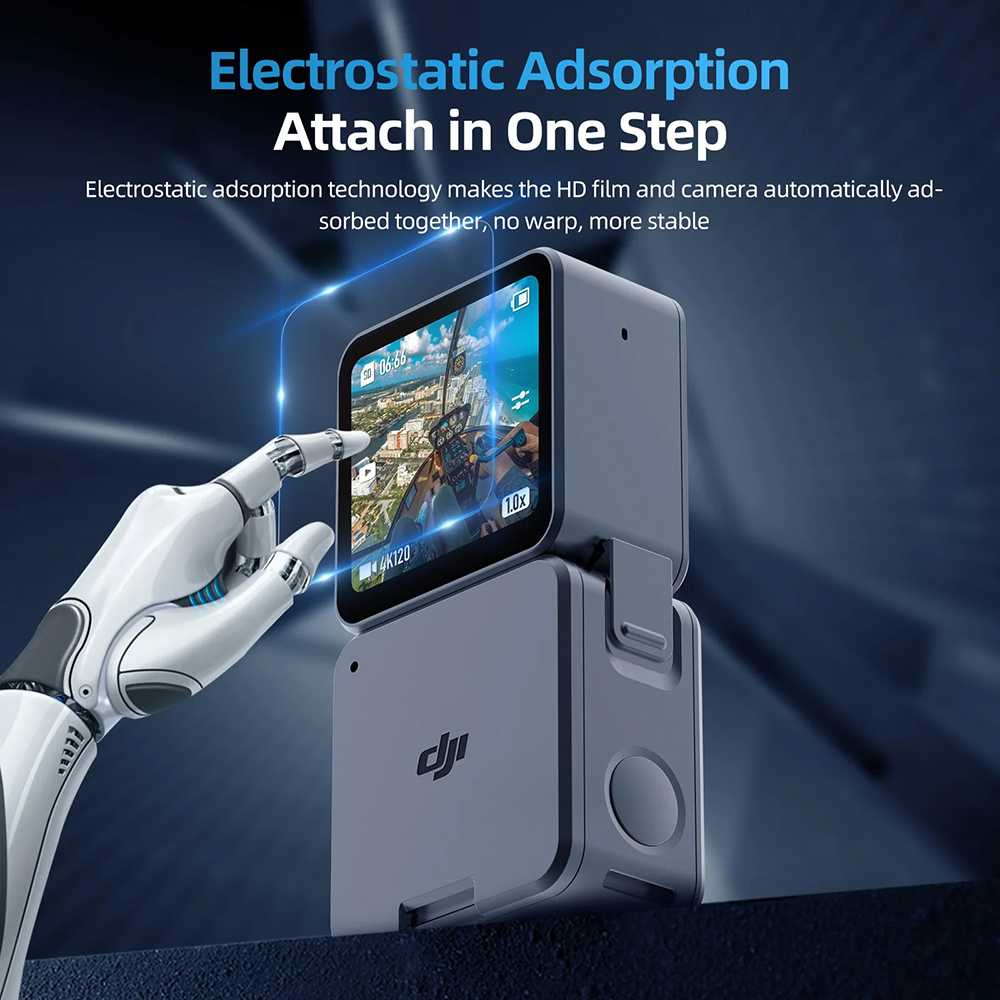 Tempered Glass Lens &amp; LCD Screen for DJI Action 2 Pelindung Lensa Layar LCD Anti Gores Benturan Berkualitas