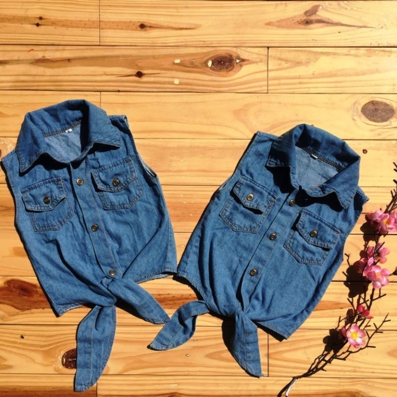 KEMEJA JEANS ANAK SAKURA