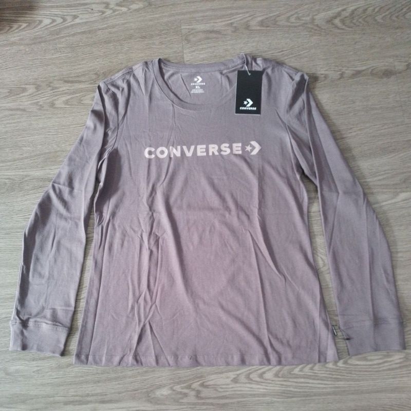 kaos converse  Con Puff Logo LS Tee