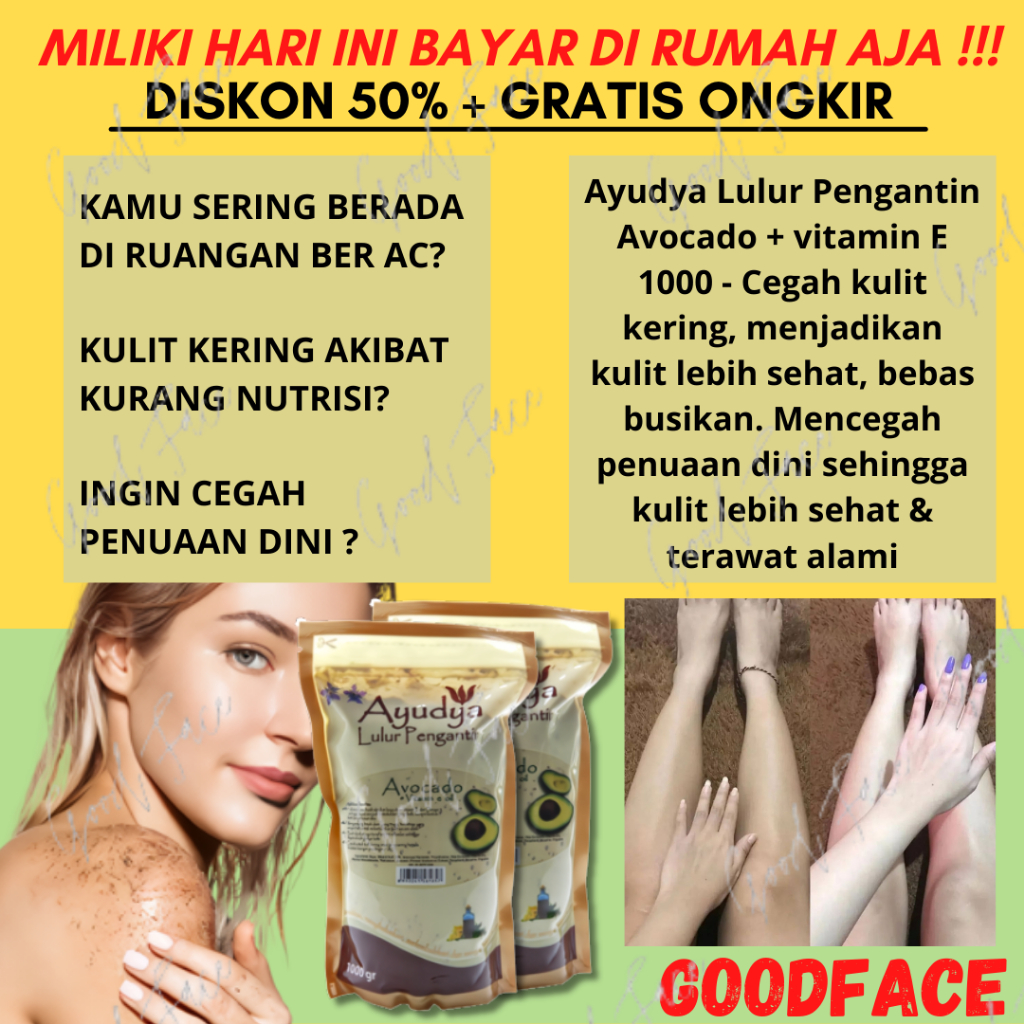 Ayudya Lulur Pengantin Avocado + vitamin E 1000