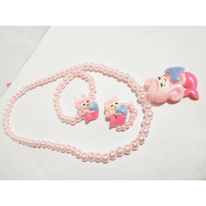 CPM02 Kalung Gelang Cincin Plastik Mix Mermaid