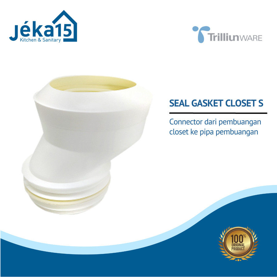 SEAL GASKET CLOSET DUDUK//PIPA PEMBUANGAN CLOSET//TRILLIUN