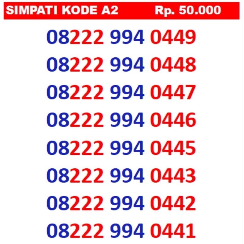 Nomor Cantik telkomsel Simpati No Kartu perdana super murah 10 11 12 digit 4G 5G kartu simpati