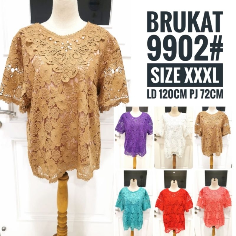 9902# Atasan Brokat Mutiara 12Tile