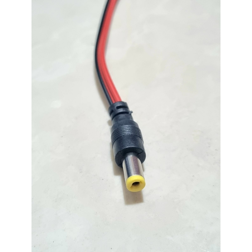 Jack jek cctv / adaptor / dc kabel male / cowo 20cm
