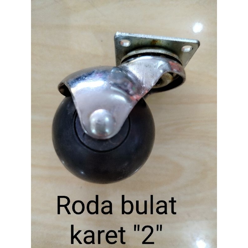 Roda Caster Bola karet bulat Roda meja Roda kursi