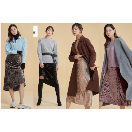 [PROMO] LAPIAF VELVET MIDI SKIRT