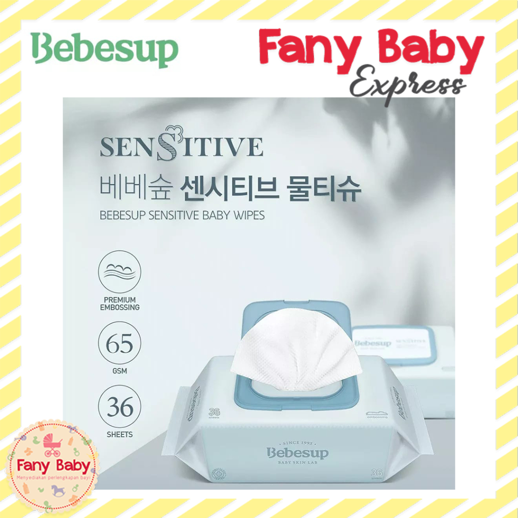 BEBESUP SENSTIVE BABY WIPES (36 SHEETS) - TISSUE/TISU BASAH BAYI