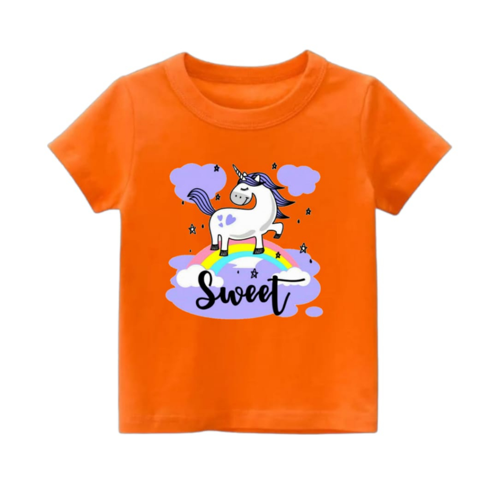 Rdkidzid Atasan Lengan Pendek ANak Perempuan Motif Pony Sweet