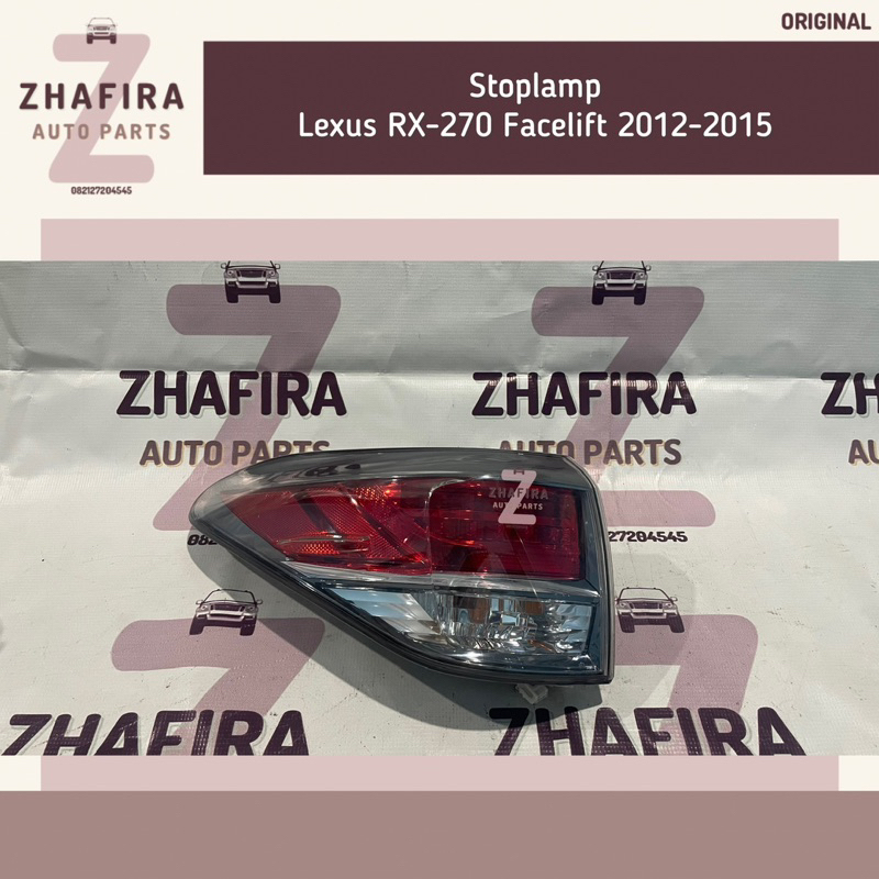 Stoplamp Lampu Belakang Stop Lamp Rem Mundur Mobil Lexus Leksus RX270 RX-270 2012 2013 2014 2015 Fac