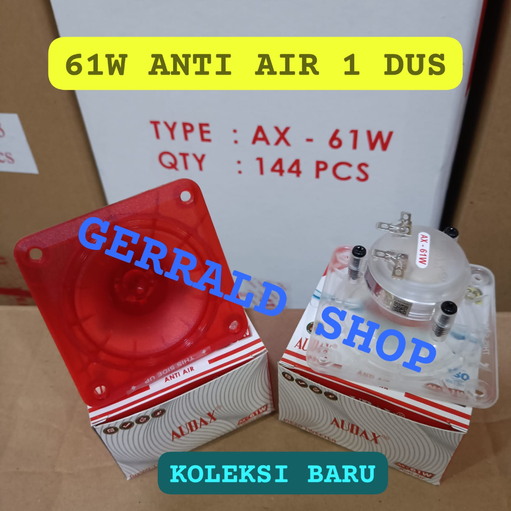 TWEETER AUDAX AX 61 W WATERPROOF TAHAN AIR ORIGINAL PER DUS