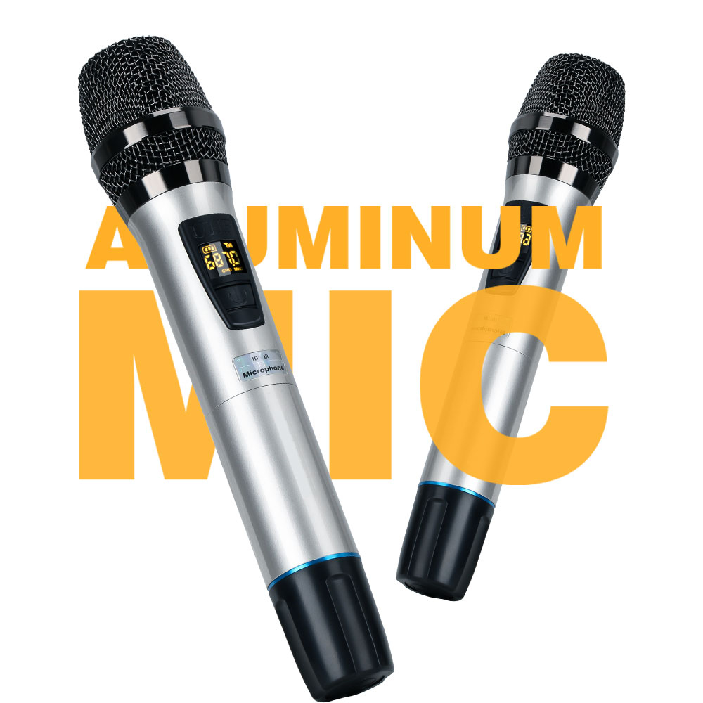 NEW BAXS Mikrofon genggam nirkabel MR410 asli satu derek dua UHF yangdapat disetel untuk nyanyian keluarga,karaoke, acara besar, siaran langsung.mikrofon berkualitas tinggi yang disukai