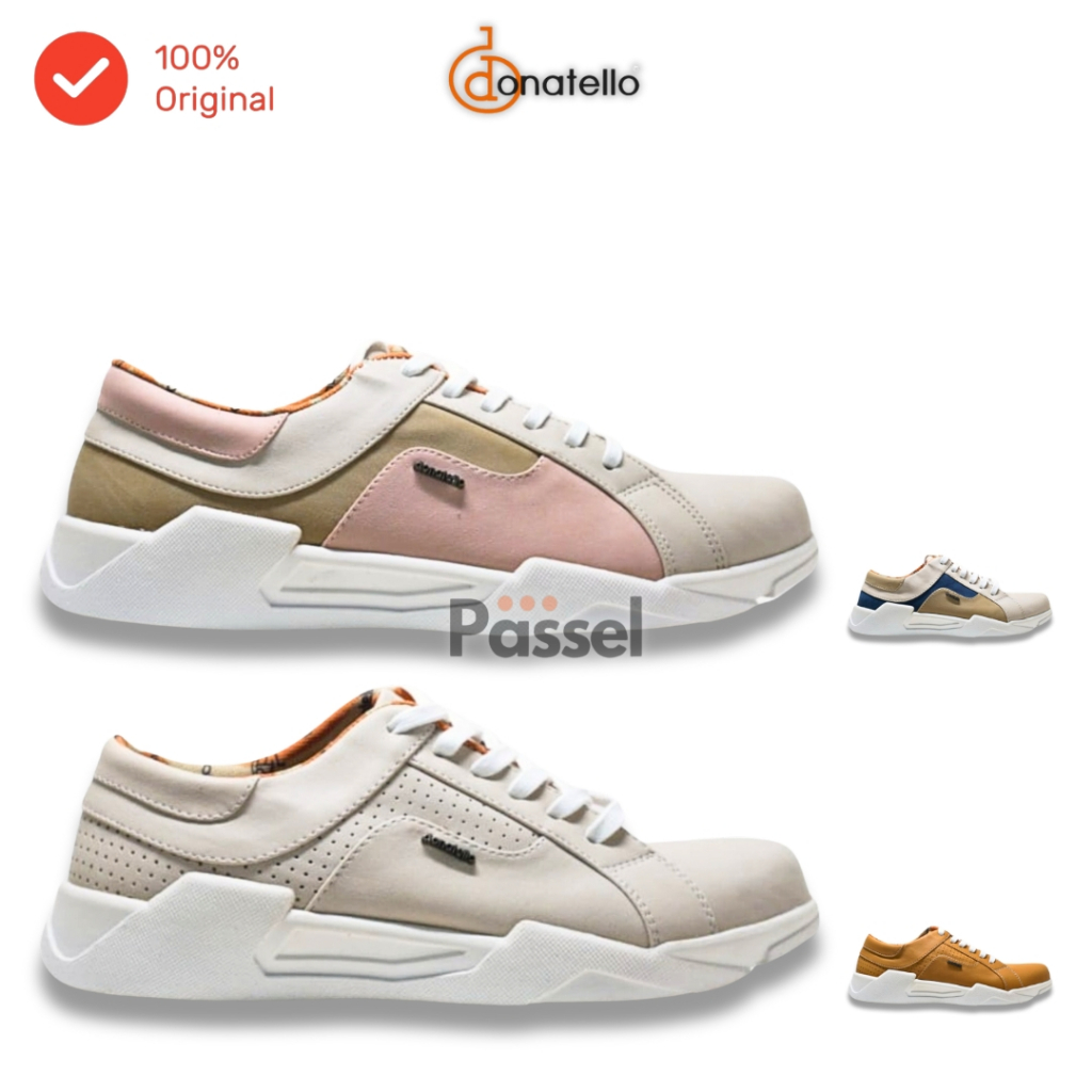 Donatello Sz. 36-40 Sepatu Sneaker Tali Wanita Sintetis Kombinasi | DD306401 / DD306403