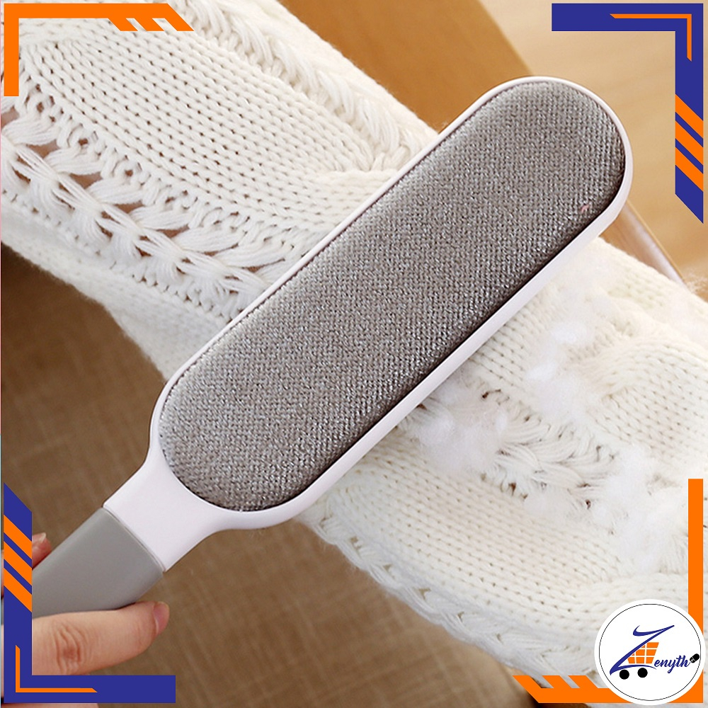 (ctshop1) Sikat Pembersih Bulu Kucing dan Anjing Pet Hair Fur Remover Baju Kasur Sofa Karpet 2In1 Praktis