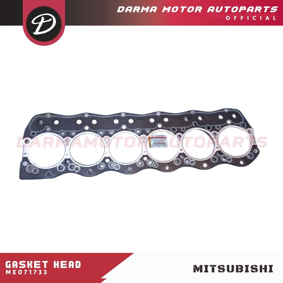 Gasket Packing Cylinder Head Kop Deksel Mitsubishi FUSO 6D16 PS190 FM517 Fighter ME071733 Asli Origi