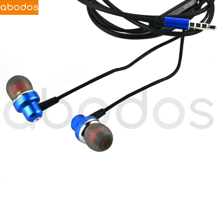 Abodos Stereo In-Ear Headphone Dengan Mic + Kabel Jack 3.5mm