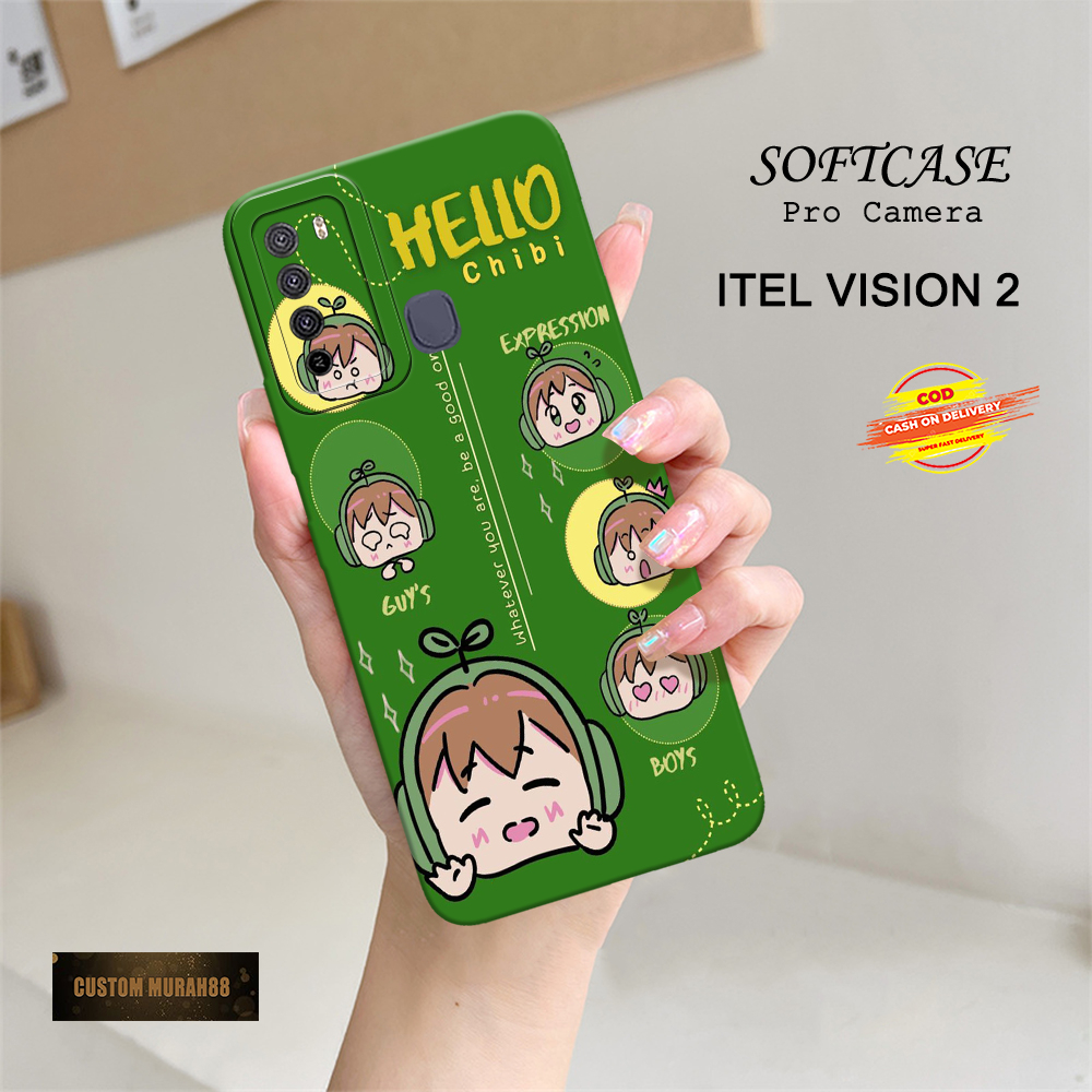 Case Itel Vision 2 Terbaru - Fashion Case Kartun - Casing Hp Itel Vision 2 - Soft Case Hp Itel Visio