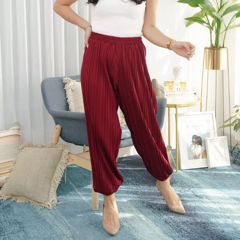 Celana Jogger Plisket BB / Kulot Jogger BB / Pleatet Jogger Pants