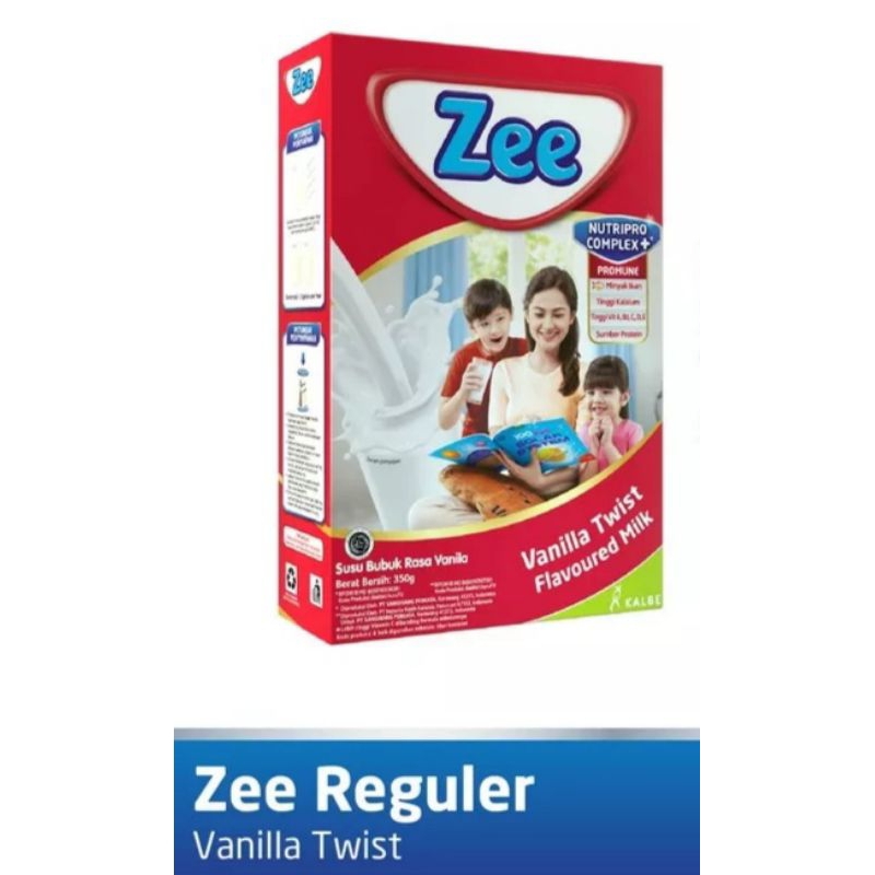 

Zee Reguler Vanilla Twist Milk 350gr