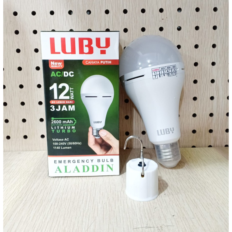 Lampu Emergency LUBY Aladdin Lampu LED Emergency 6W 8W 10W 12W 16W