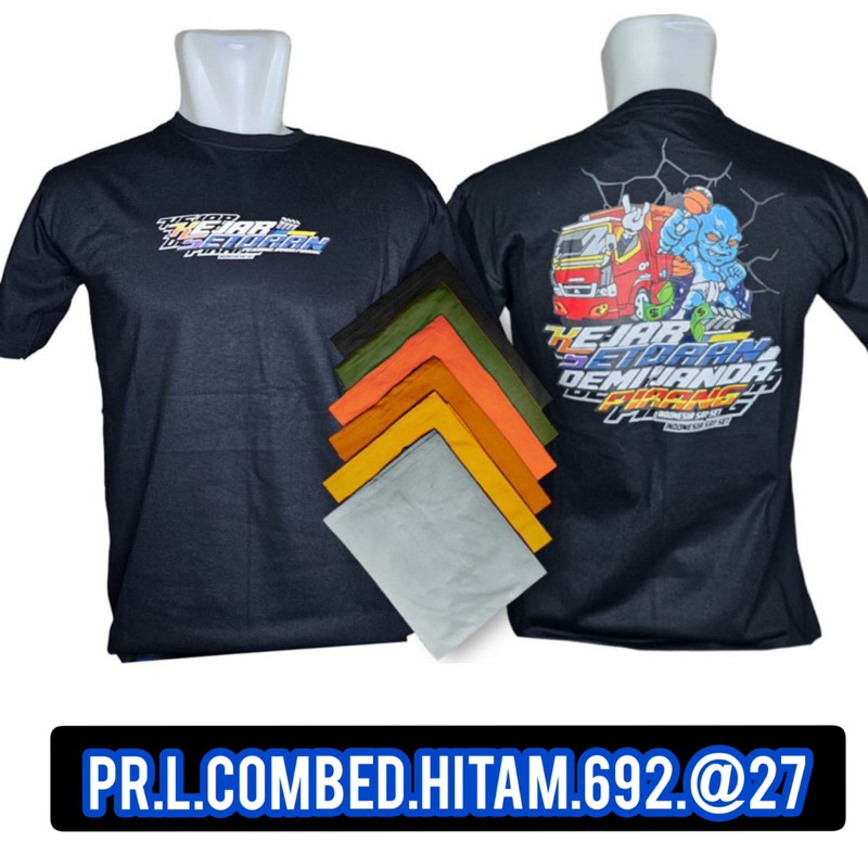 ( UK XL ) KAOS TSHIRT DEKENGAN PUSAT / DEKENGAN BRI SIZE XL DISTRO