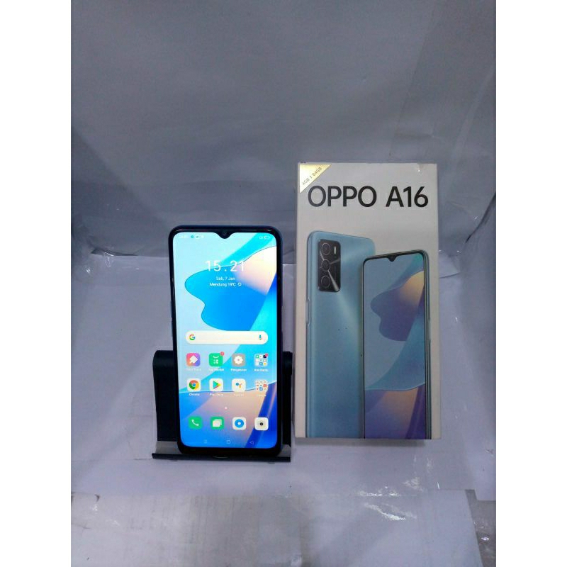 Oppo A16 4/64 GB Handpone Second Bekas Resmi Original