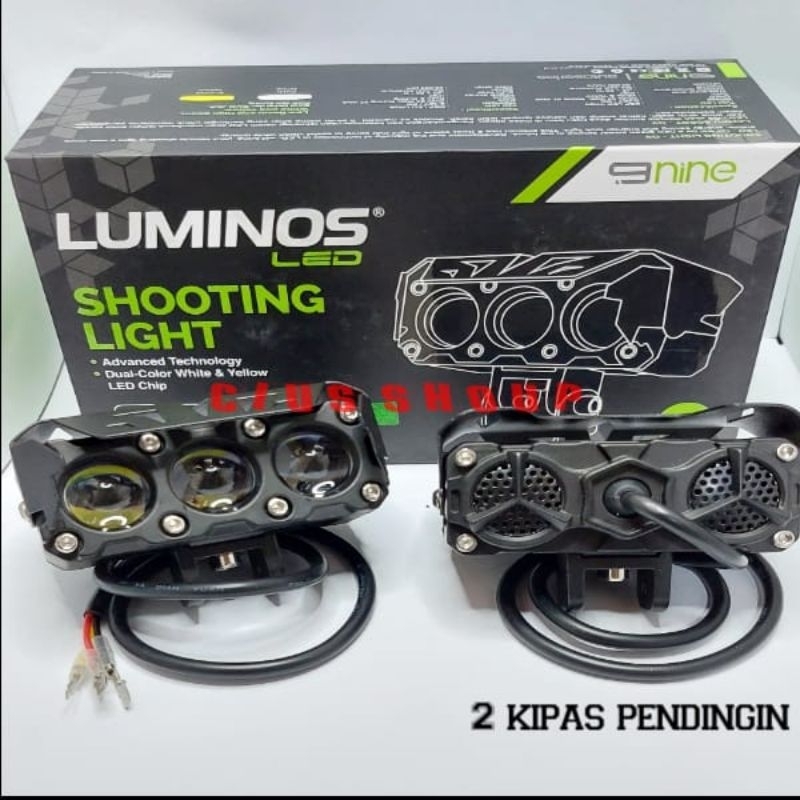 NEW SHOOTING LIGHT  Q9S/Q9/Q6/Q5 2 WARNA WHITE YELLOW LAMPU SOROT LED MOTOR MOBIL