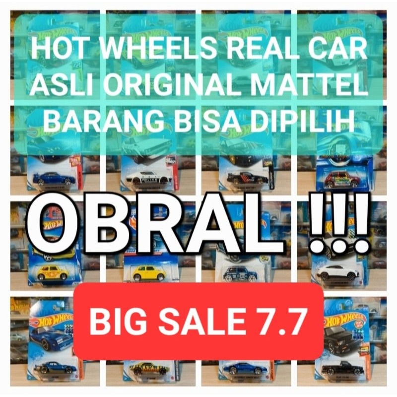 HOTWHEELS REAL CAR ALBUM 2 - HOT WHEELS ORIGINAL ASLI 100% - MURAH - MAINAN - MOBIL MOBILAN - ANAK