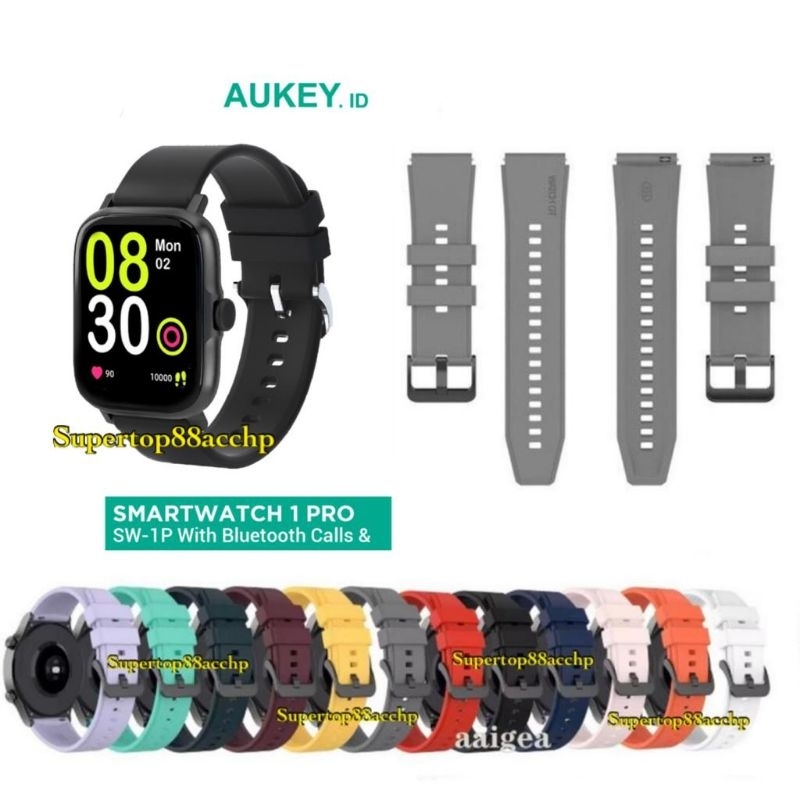 Strap Smartwatch Aukey SW-1P / Aukey SW-1S Rubber Tali Jam Tangan