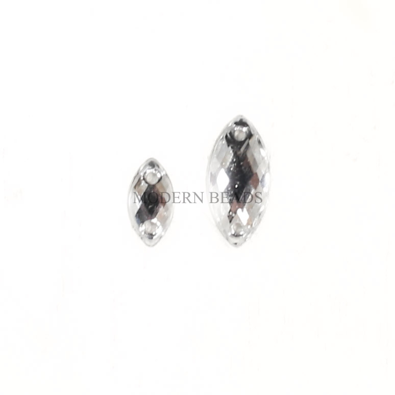 [KANTONG] Payet / Diamond Kristal Akrilik / Acrylic Putih Grade A Mata 5x10mm , 7x15mm