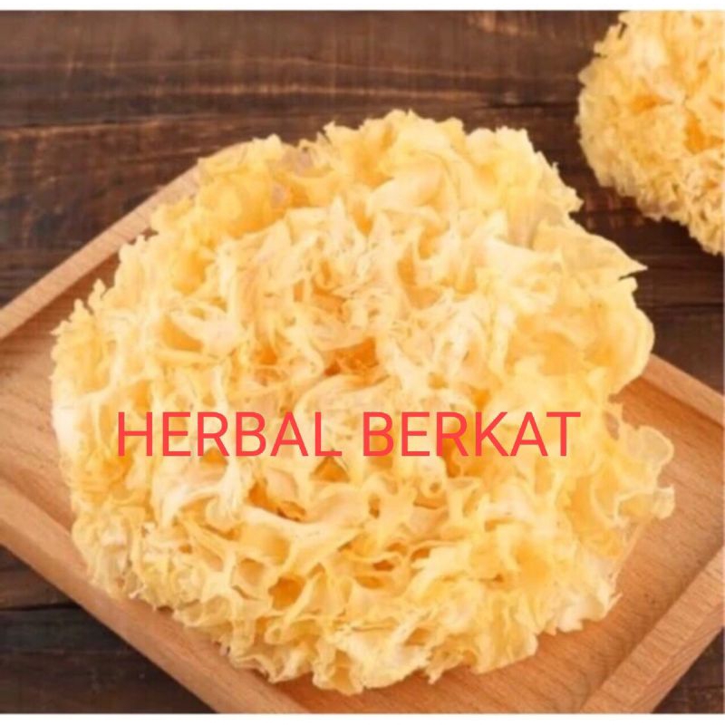 

Jamur Salju Putih Kualitas Premium 糯耳 Bulat Utuh 100gr
