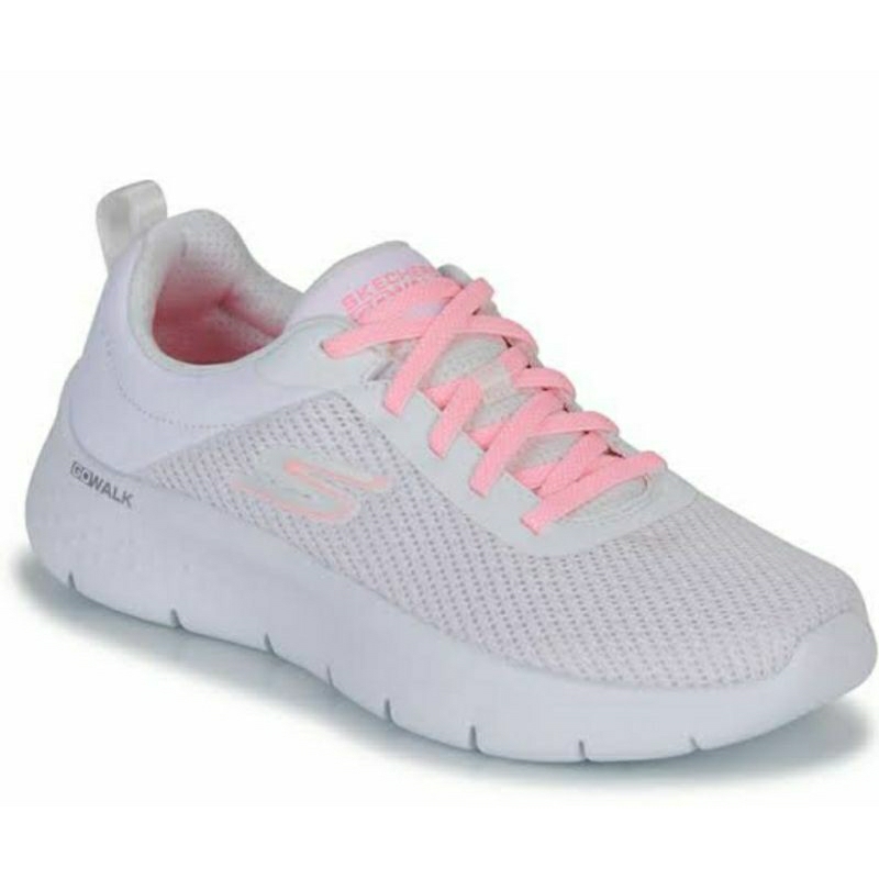 SKECHERS GO WALK FLEX ALANI WHITE/PINK SLIP ON WOMEN SIZE 36/37/38/39 ORIGINAL BY SPORT STATION